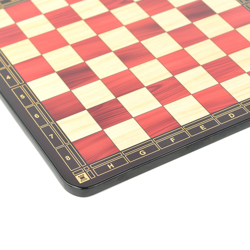 高光亮面漆艺棋盘桌游国际象棋游戏玩具棋牌娱乐不含棋子33CM细节图