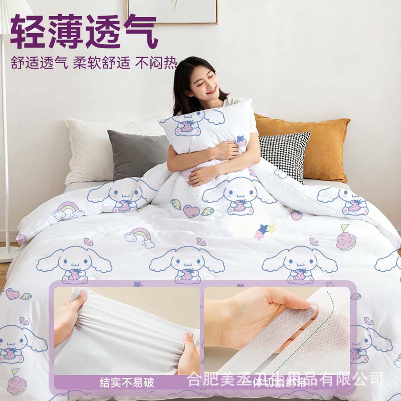 隔脏便携酒店旅游一次性枕套卡通加厚四件套双人床上用品床单被罩产品图