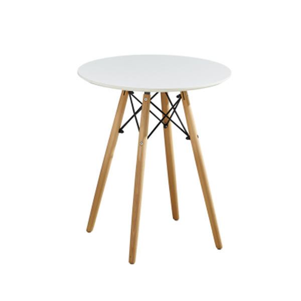 Blanco simple conjunto de tres piezas mesa de centro combinación de tres pies patas de madera mesa de té de varios lados sala de estar conjunto multifuncional Application Scenario