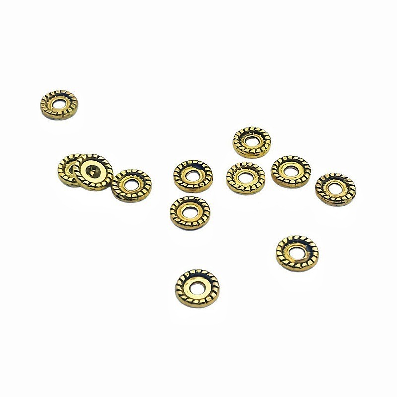 Wholesale of trendy and fashionable alloy spacers and beads, handcrafted diy materials for bracelets, cultural and artistic bracelets, and accessories Application Scenario