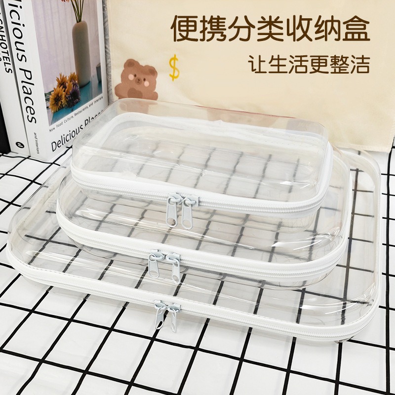 百纳箱棉麻便携透明收纳盒布艺抽屉式收纳箱