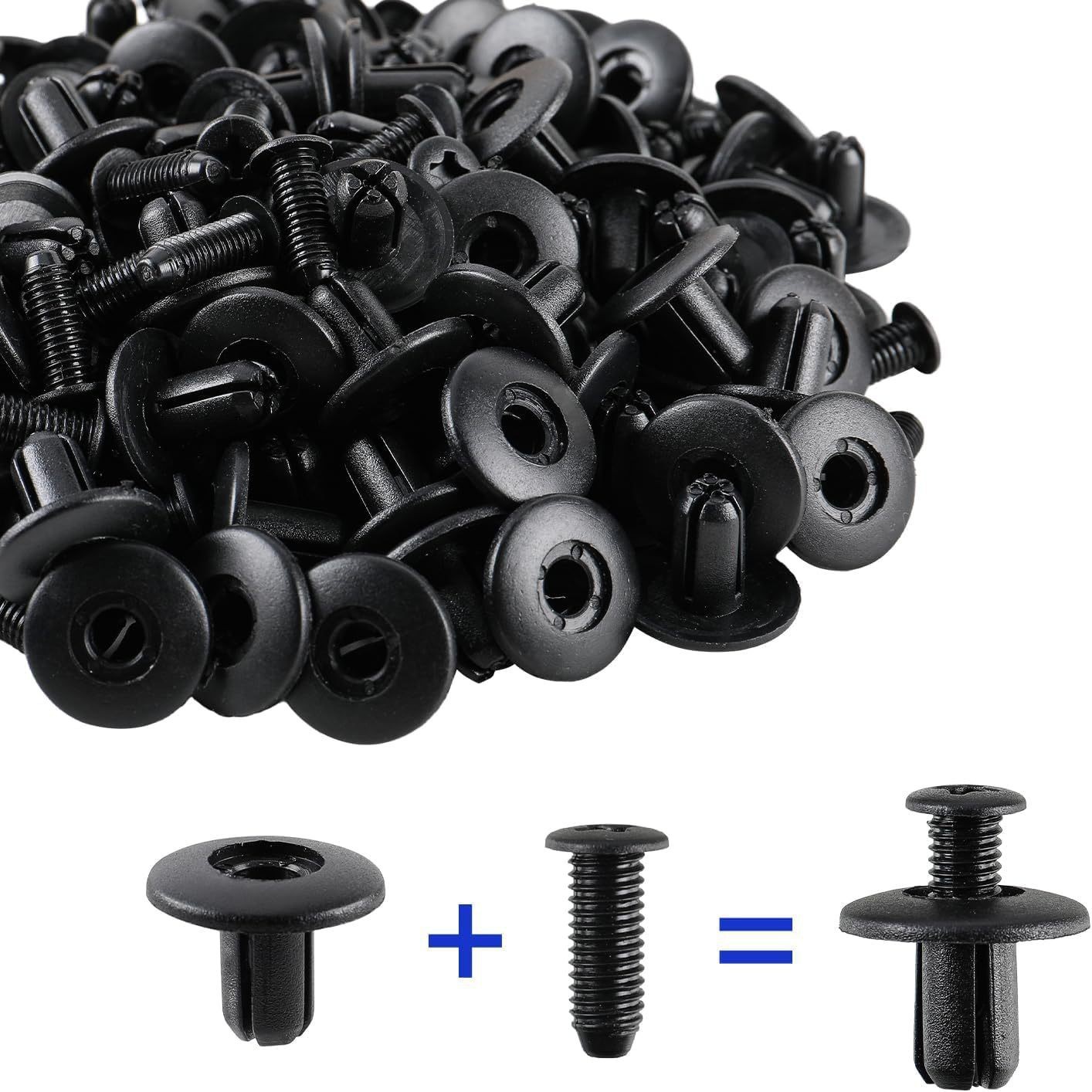 General-purpose 8mm automotive plastic expansion screw through stud, bumper, mudguard, fender, trunk snap Application Scenario