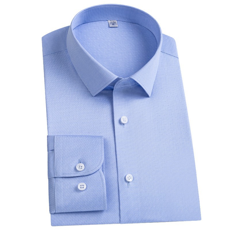 200-piece four-strand Lutai pure cotton DP ready-to-wear no-iron shirt, men's long-sleeved high-end business men's shirt, professional white shirt Item Picture