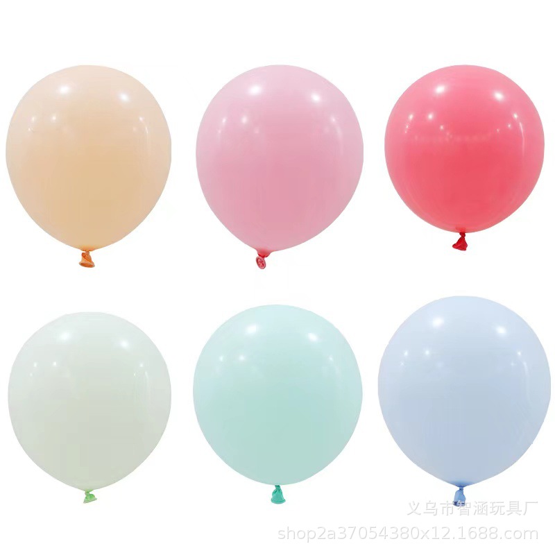 12-inch latex round balloons, 2.8-gram macaron thickened balloons, wedding, birthday, party and festival decoration balloons Item Picture