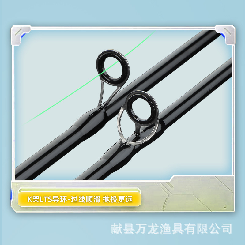 Lull fishing rods for sea fishing, ML adjustable gun handle, straight handle fishing rods, black fishing rods, horse mouth fishing rods, long-distance casting, and sliding fishing rods. Wholesale service Application Scenario