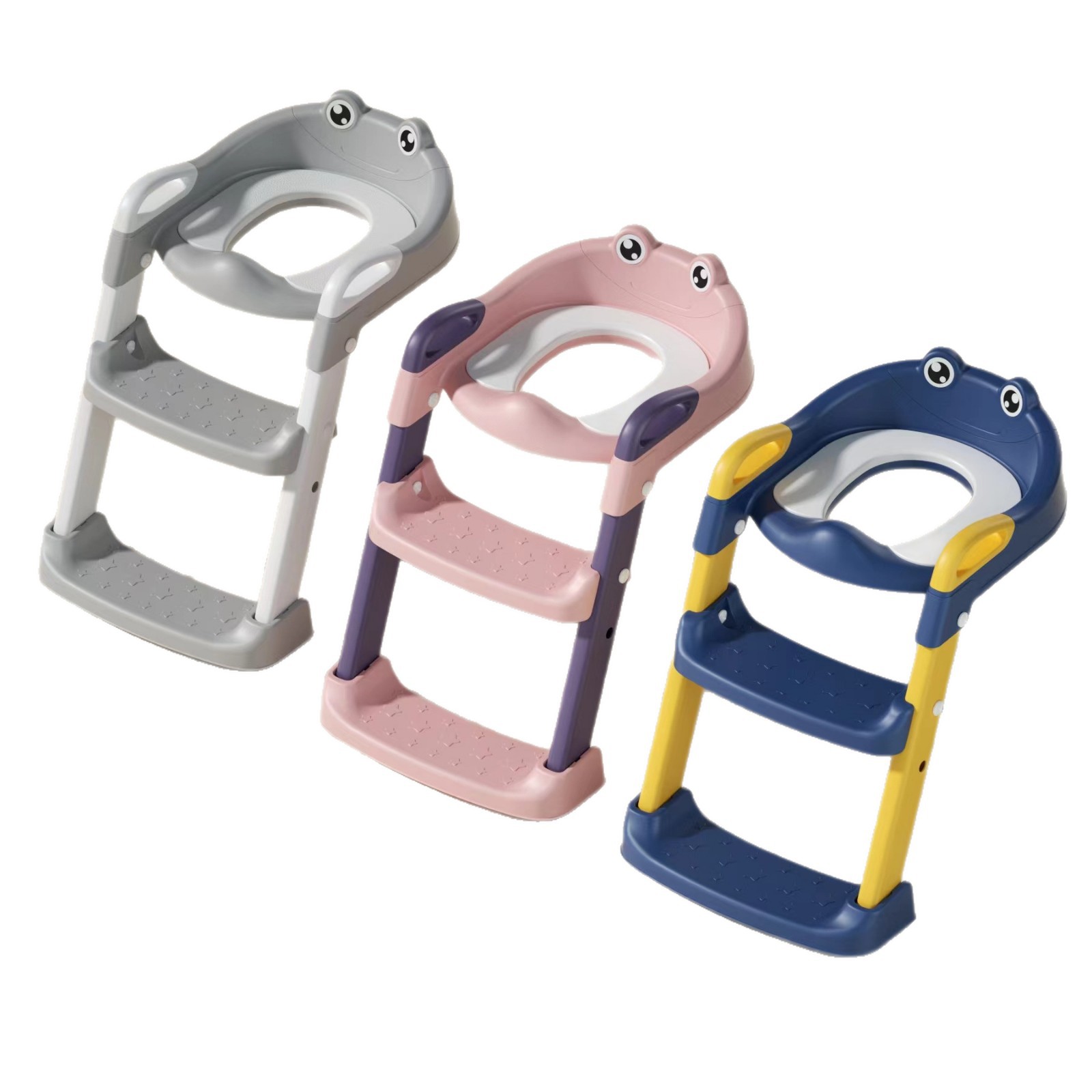 Children's toilet, ladder-type toilet seat, PVC or PU mat, special toilet auxiliary mat frame for children and babies, steps Item Picture