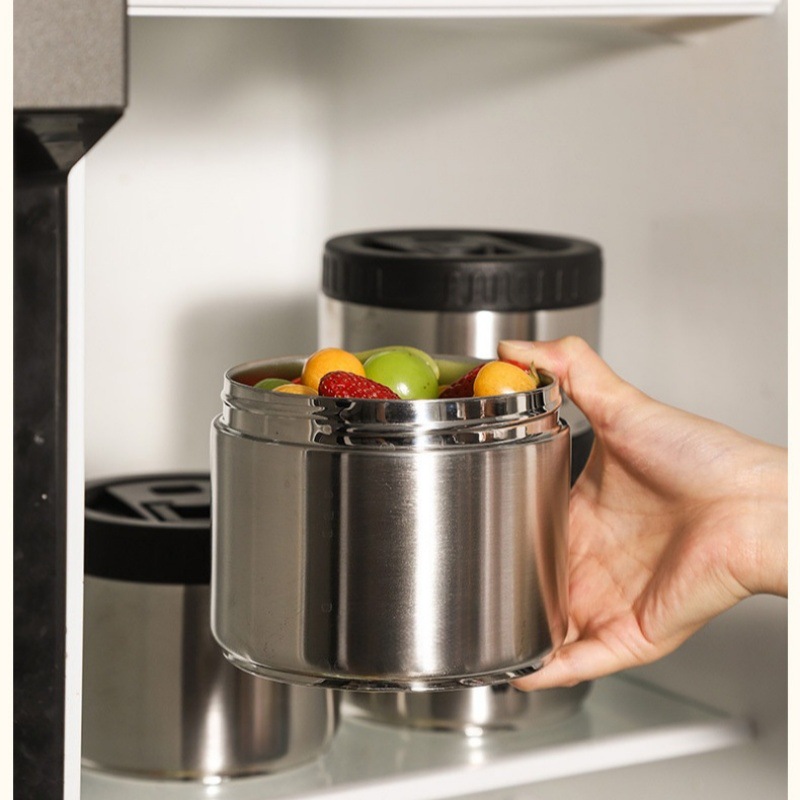 Cross-border customized insulated lunch box set, office worker sealed storage food-grade 316 stainless steel lunch box details Picture