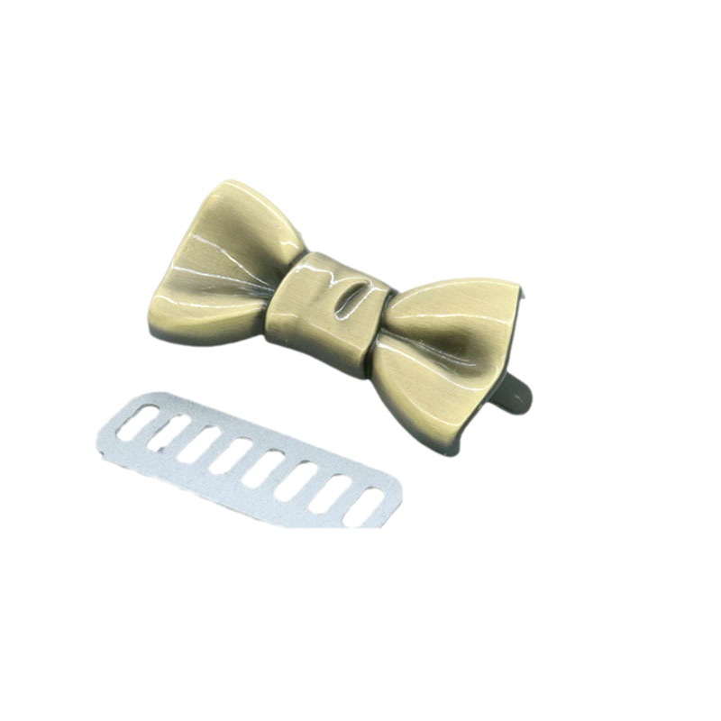 Zinc alloy bow decorative marks, bags, leather goods, hardware accessories, bow signs, wholesale in stock Item Picture