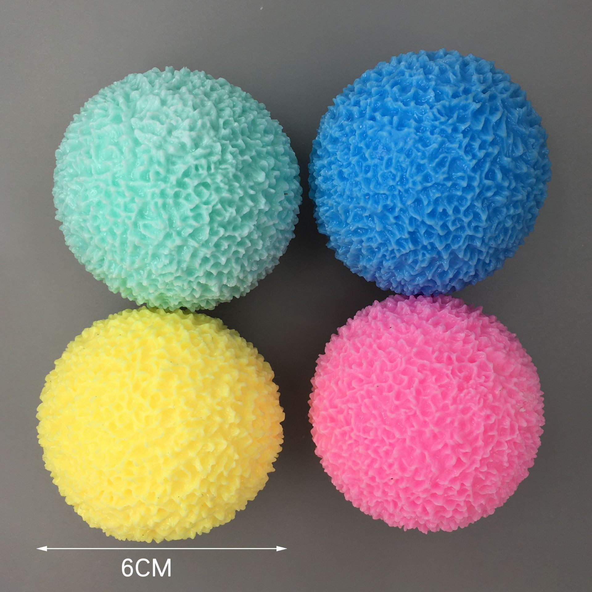 Cross-border e-commerce bestsellers: 6cm tofu balls, grass balls, flour balls, patterned balls, adult tpr, pinching fun, slow rebound