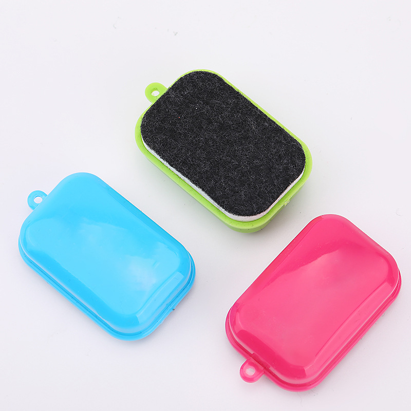Qianhui Felt Blackboard eraser, small magnetic color white board eraser, felt for teachers' office blackboard customization, LOGO printing details Picture