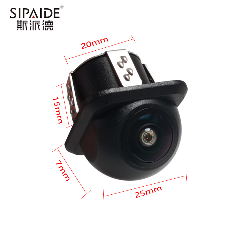 Hole-punching universal reversing camera CCD camera fisheye wide-angle vehicle-mounted reversing camera night vision panoramic Item Picture