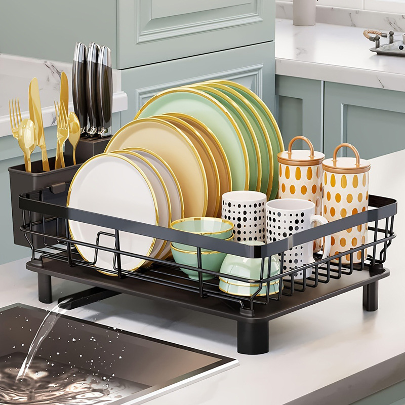 厨房碗碟沥水架碗筷收纳架餐具置物架水槽洗碗沥水篮洗碗池碗碟架