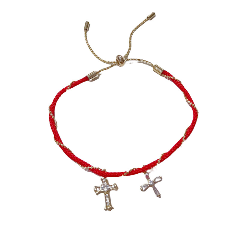 水晶手串/硅胶/啪啪圈手环/嘻哈/锆锆白底实物图