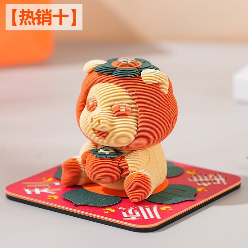 热销十//3d立体便签本纸雕可手撕文创日历创意模型高颜值便利贴