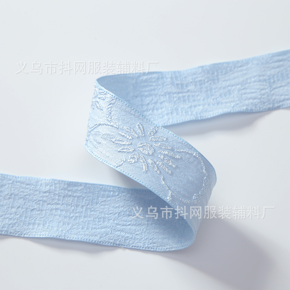 Wholesale of 2.5cm double-sided ribbon printed ribbon handcrafted DIY decorative bow accessories, flower gift box edge straps Application Scenario