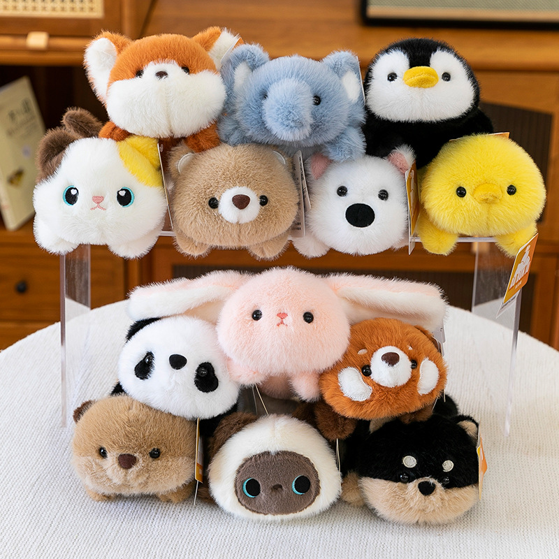 Wholesale of plush toys, children's panda dolls, female office pink rabbit wrist pads and desk companions