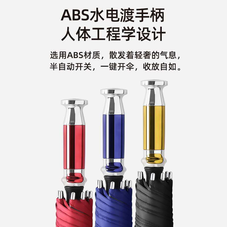 厂家批发长柄商务双人加大晴雨两用遮阳防紫外线广告礼品直杆雨伞细节图