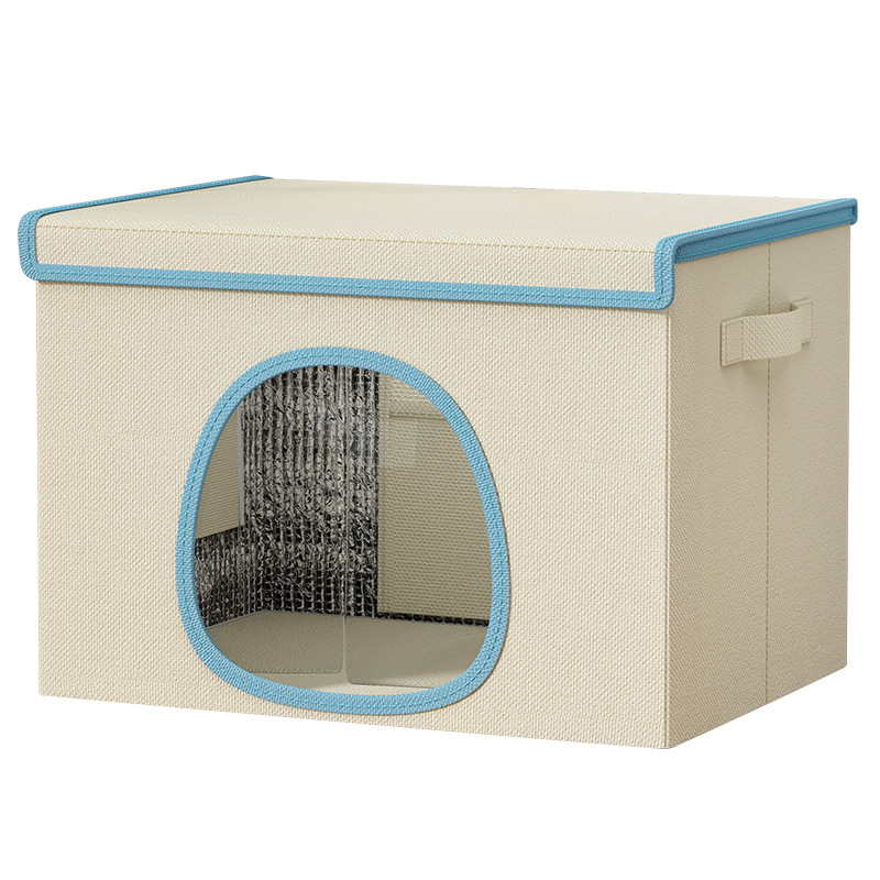 Summer cat ice bed air conditioner, a cooling wonder for all four seasons in summer, universal pet foldable and portable cat house, durable Item Picture