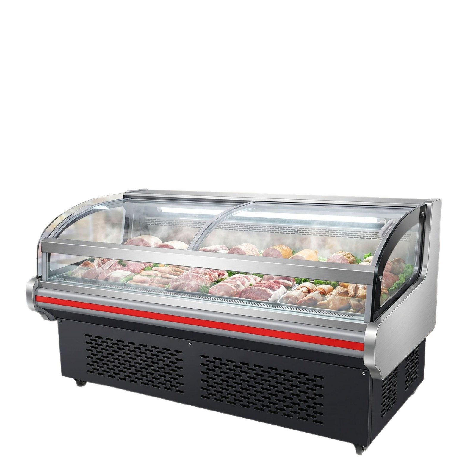 Commercial cooked food preservation cabinets, refrigerated display cabinets for fresh produce, cold dish cabinets for marinated food, and air-cooled cabinets for supermarket vegetables and fruits Item Picture
