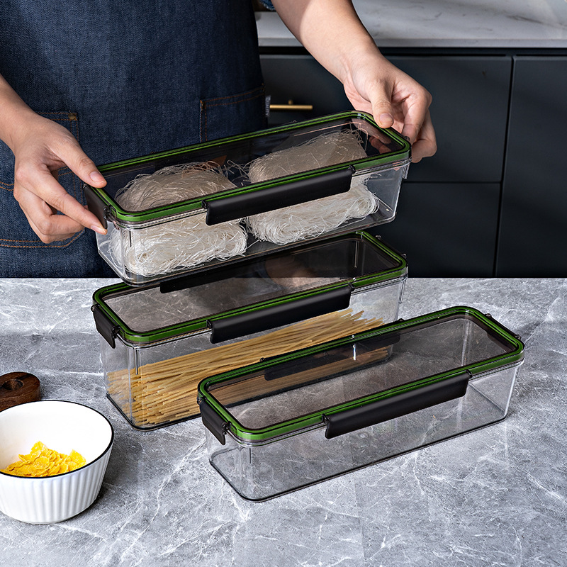 粉条面条收纳盒食品级大容量厨房装挂面意面保鲜盒杂粮食物密封盒