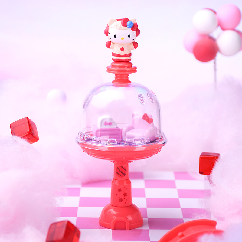 The official Sanrio family Dream Territory series blind box features a cute KT cat-themed decorative nest details Picture