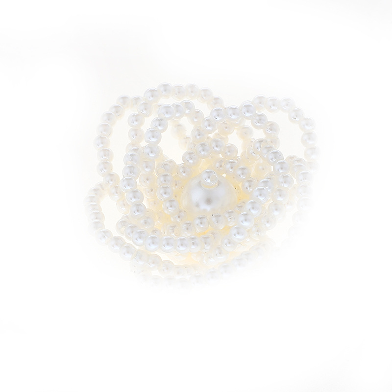 Handmade pearl flower simple three-dimensional flower hair accessories, DIY materials, shoes, hats, decorations, corsages, clothing accessories Item Picture