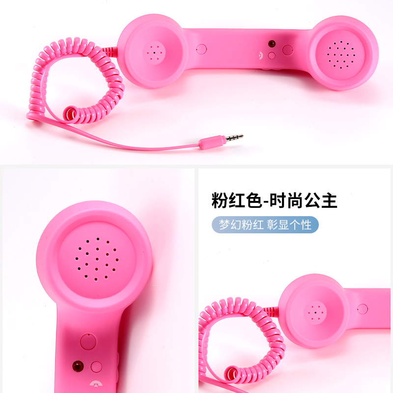 Cross-border spot retro teléfono celular auriculares auriculares auriculares auriculares auriculares auriculares auriculares de teléfono móvil externo retro moda micrófono Application Scenario