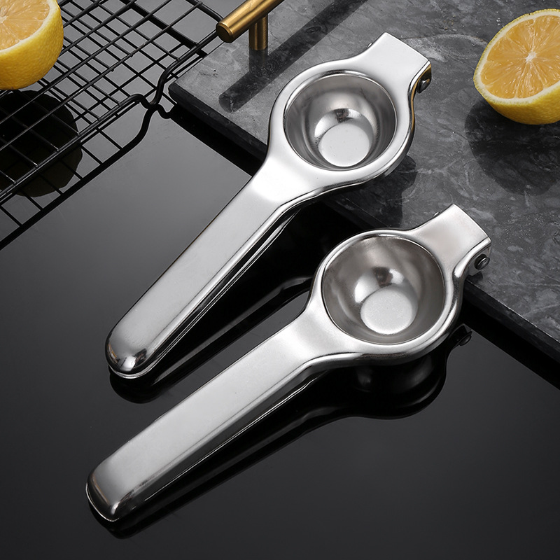 不锈钢柠檬夹子橙汁榨汁挤压汁器橙子压榨果汁榨汁机现榨手动榨汁机家用榨油机果汁定制柠檬榨汁夹