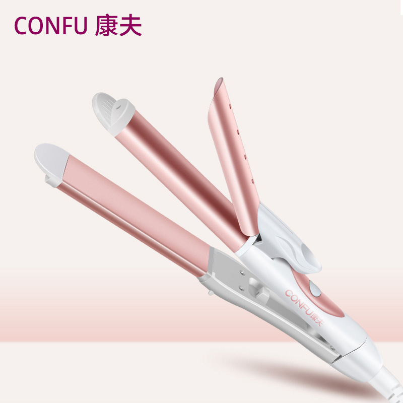 康夫电卷发棒两用护发韩版学生夹板大卷内扣陶瓷迷你电烫发器530产品图