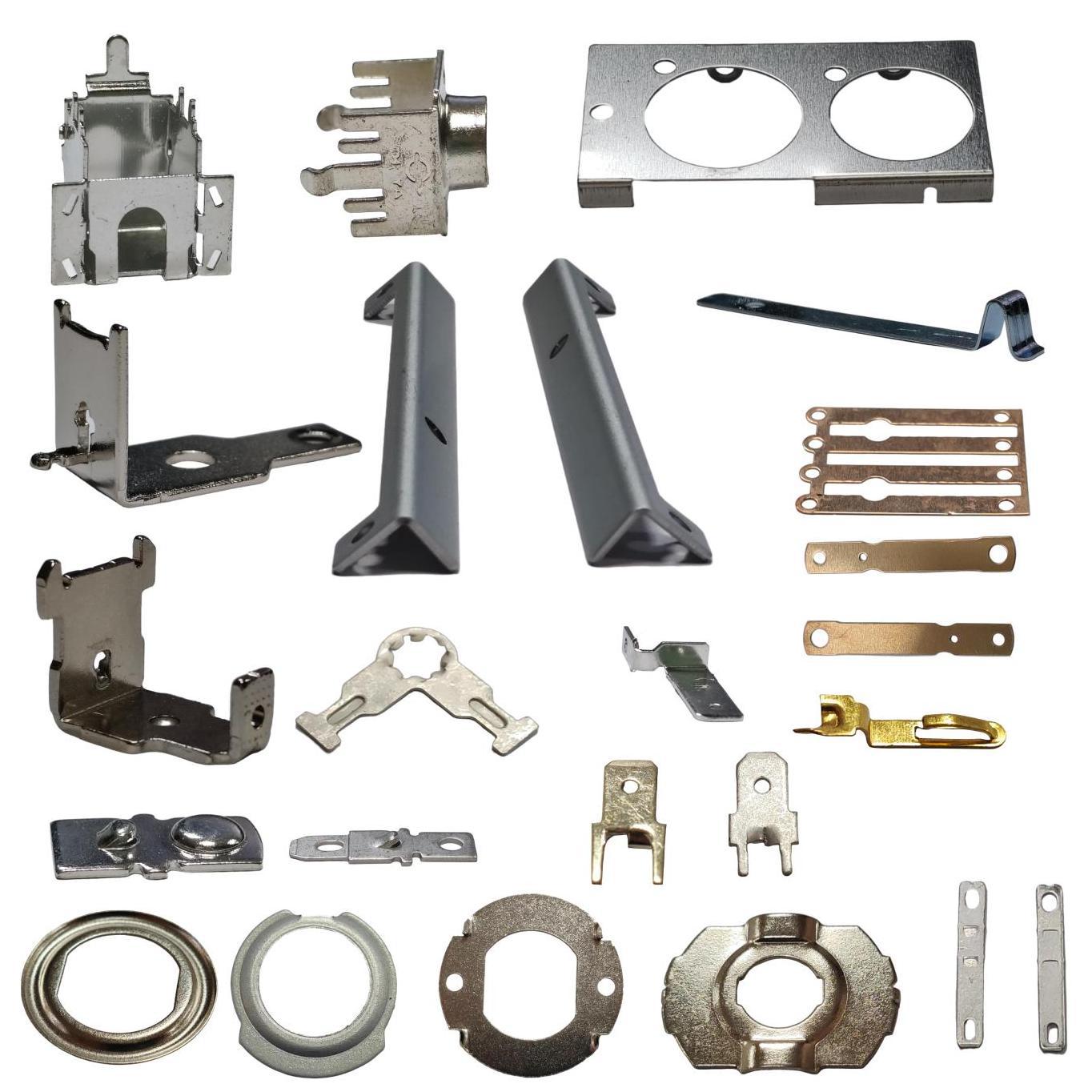 Factory direct sales, processing and customization of relay brackets, spring pieces, multi-specification metal stamping parts, electronic components and accessories Item Picture
