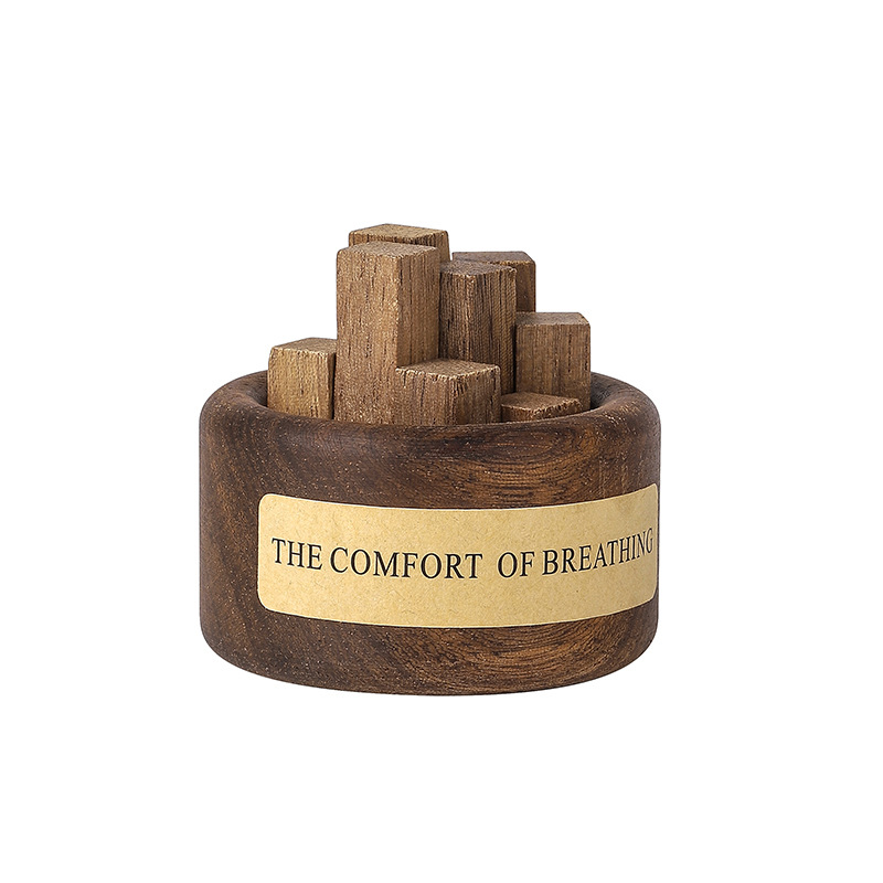 Creative wooden small pile aromatherapy essential oil diffuser, wooden small pile car home aromatherapy diffuser, wooden diffuser Item Picture