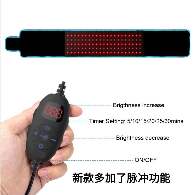 shanilak Red Light Warm Compress Belt, suitable for multi-site hot compress, suitable for home and office use in various scenarios, daily use, hot compress, and abdominal waist pad Specification image