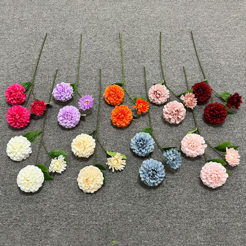 仿真花DIY发饰配件/假花/5朵塑膠花/仿真花/假花批发产品图