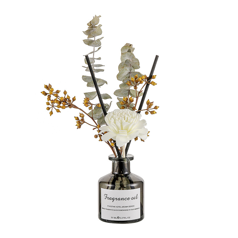 Green plant dried flower aromatherapy, hotel, home, living room, fresh and light flower arrangement, aromatherapy ornaments, flameless aromatherapy souvenirs Item Picture