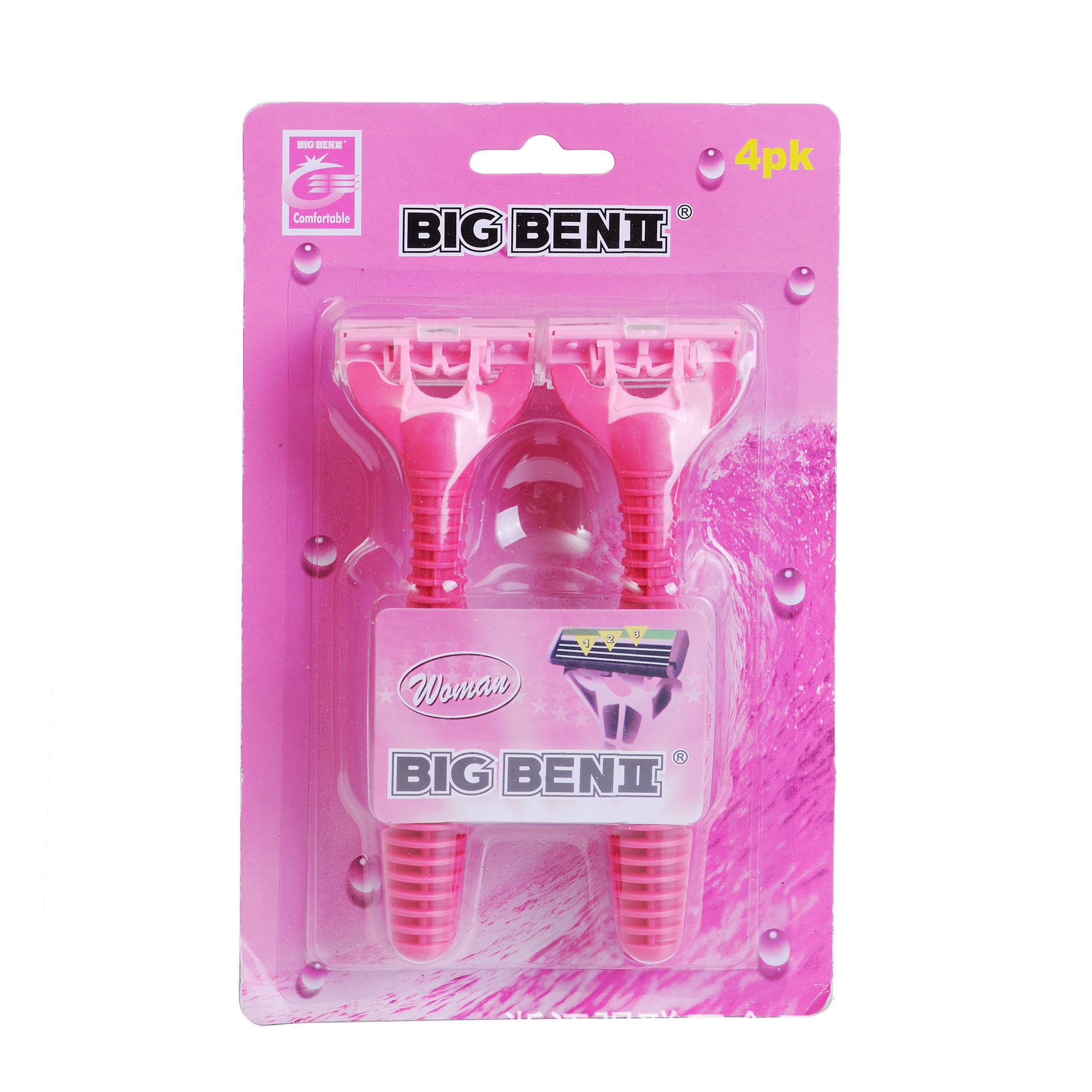 现货一次性剃须刀酒店女用剃毛刮胡刀手动双层不锈钢塑料柄水洗