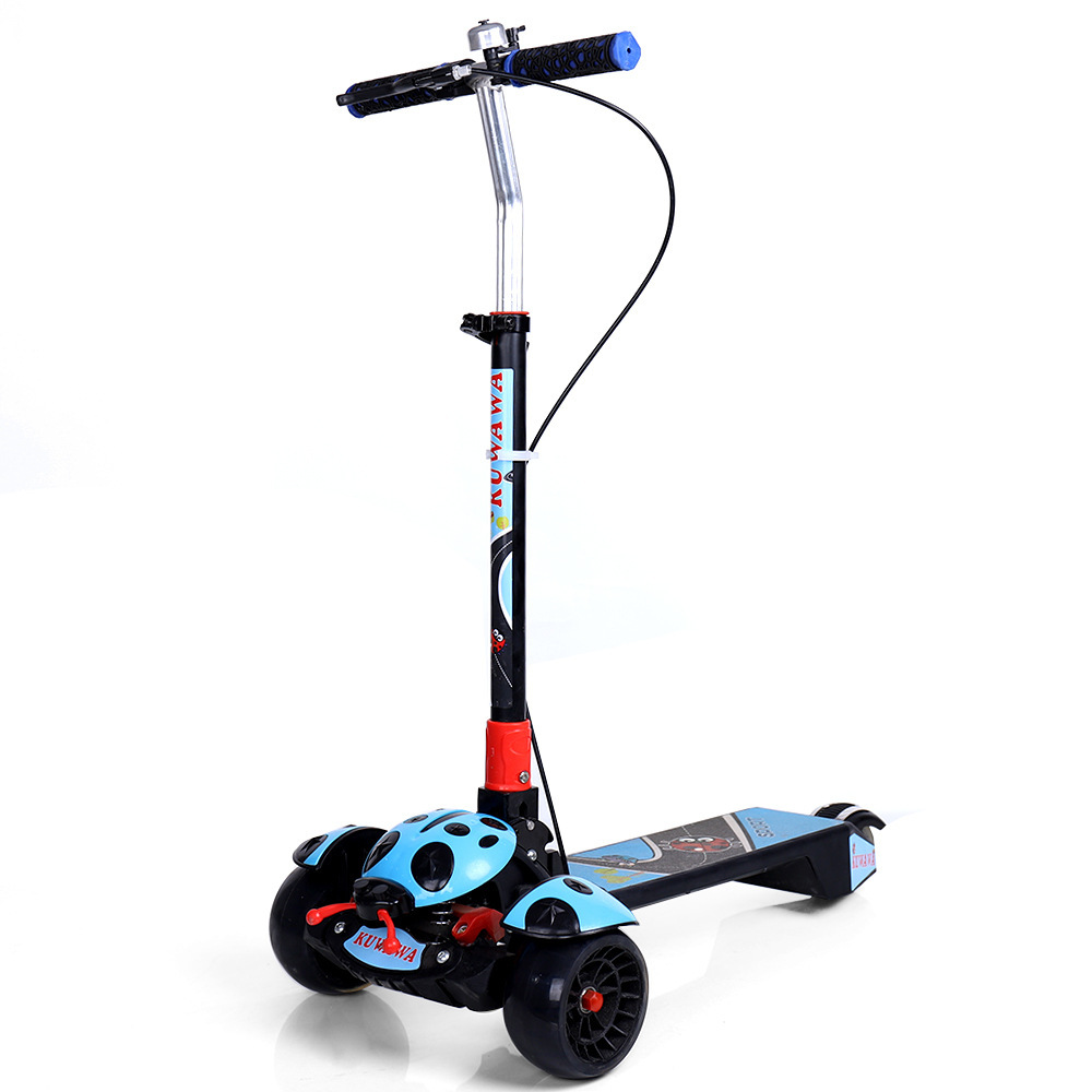 Cross-border special children's scooter with folding, enlarged pedals, shock-absorbing, flashing wheels, height adjustment and thickening for children aged 3 to 16 Specification image