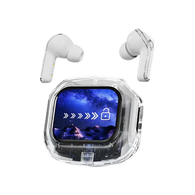 Cross-border simultaneous interpretation Bluetooth headphones, best-selling in-ear multi-functional color screen AirMax transparent long-lasting wireless headphones, customizable translation function Specification image