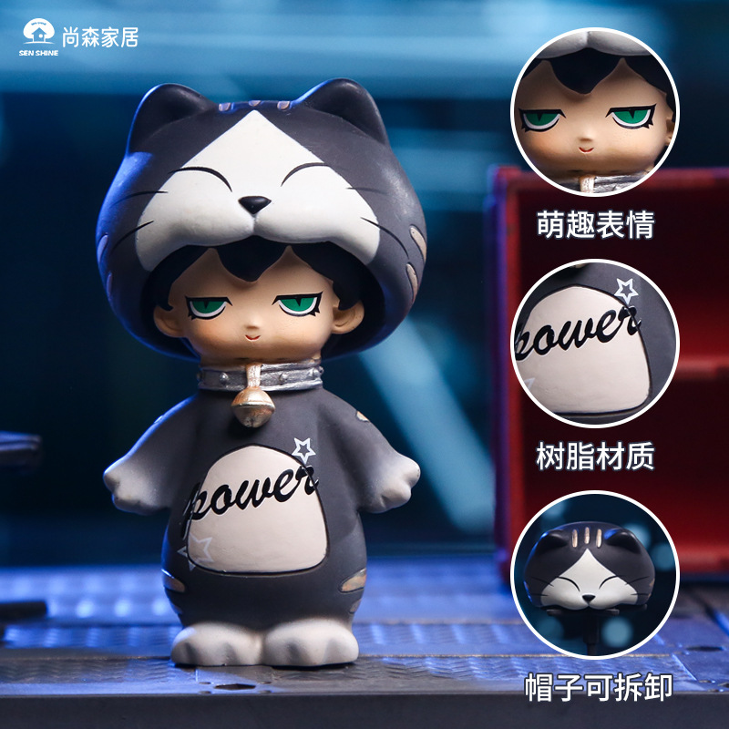 Costume party blind box cartoon figurines, fun boys and girls, children and adults, resin handicrafts, cute 2D Application Scenario
