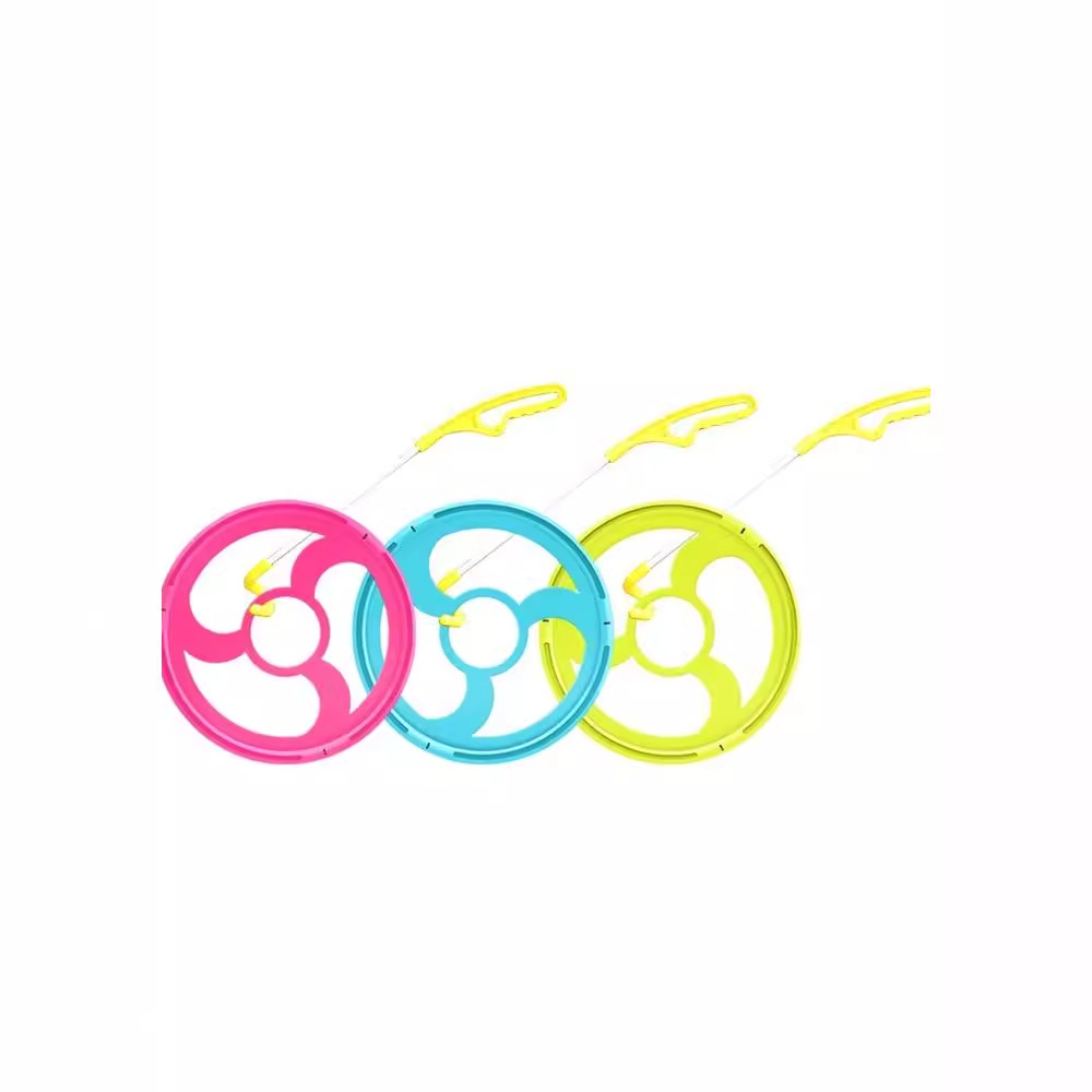 Children's sensory integration training, outdoor hand-pushed balance training equipment for kids, student hoop rolling sports equipment Application Scenario