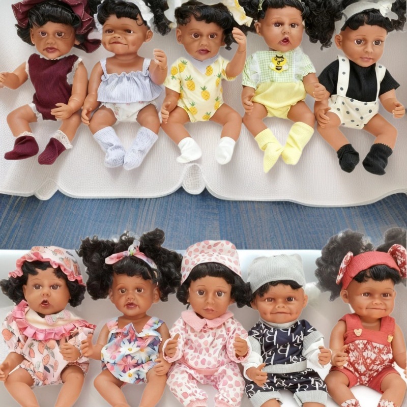跨境30厘米搪胶重生娃娃仿真公仔换装玩偶女孩玩具婴儿玩偶批发玩具