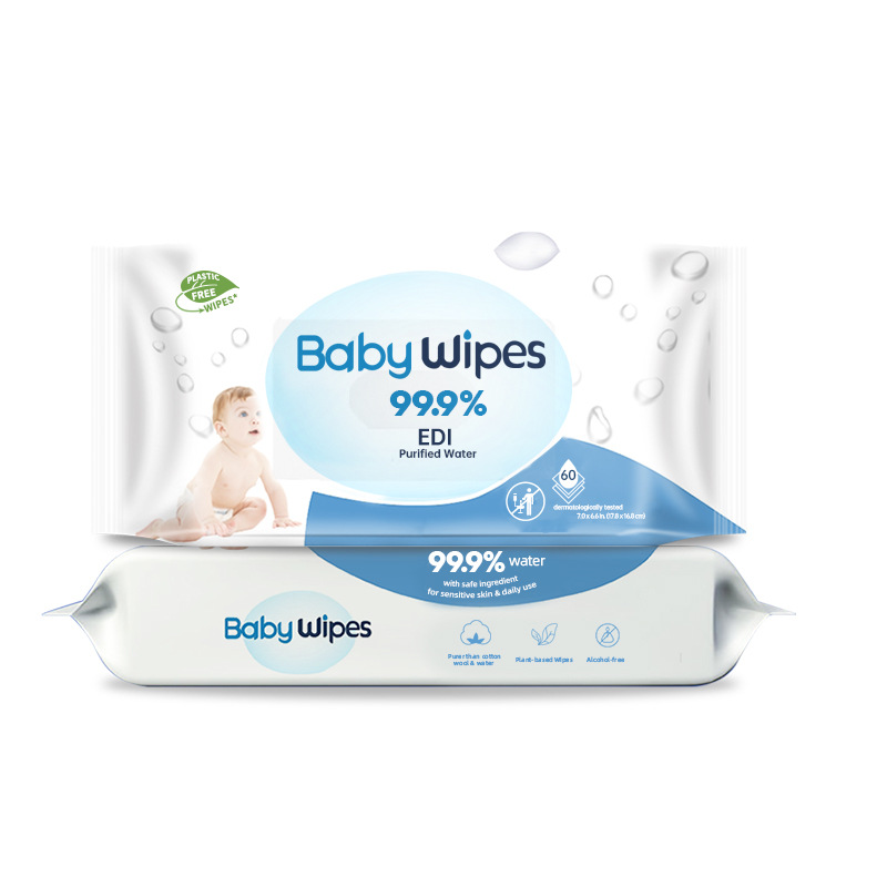 English wet wipes for export, large packages of baby wet wipes for household use, hand and mouth cleaning tissues for babies Item Picture