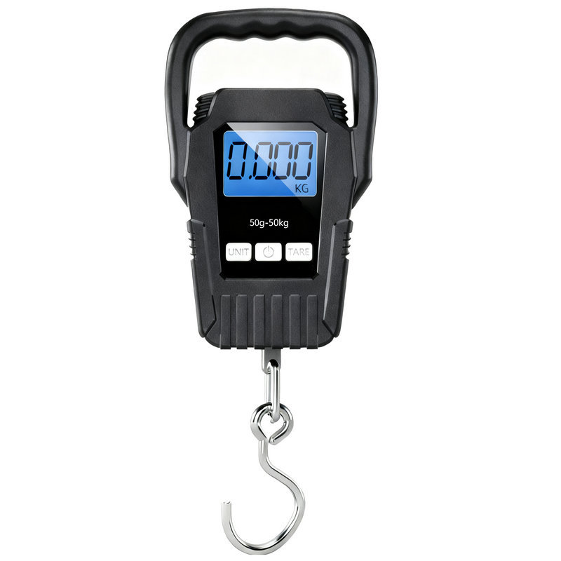 Básculas electrónicas portátiles de alta precisión básculas colgantes electrónicas 50kg básculas colgantes gancho de pesca electrónico pesaje industrial básculas de conducción doméstica Item Picture