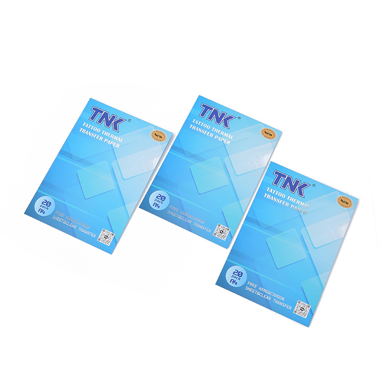 TNK Cross-border New Product high-definition tattoo transfer paper 20 sheets per box, tattoo transfer machine tattoo line drawing, special for tattooing Specification image
