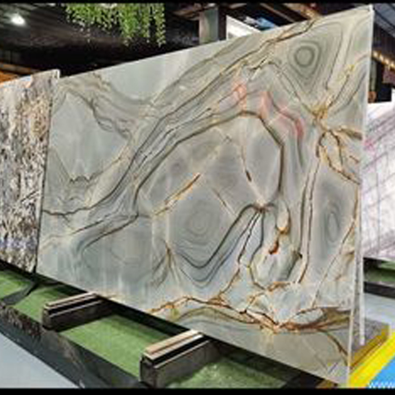 UV board imitation marble wall panel, paint-free board, waterproof and flame-retardant light luxury TV background decorative board, stone plastic UV board Application Scenario