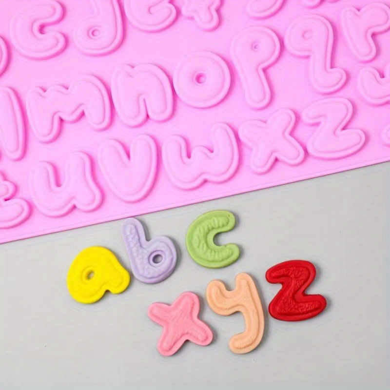 宝宝辅食硅胶卡通模  硅胶字母饼干制作果冻DIY巧克力蛋糕糖果模  烘焙趣味英文模具