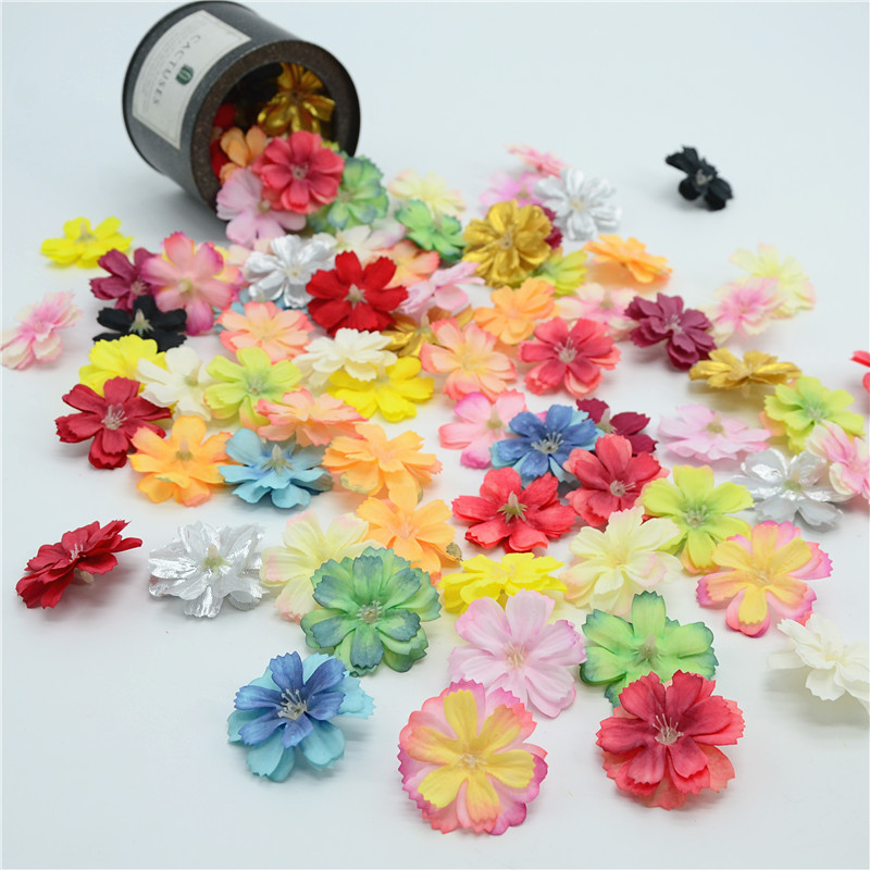 春款星语花朵仿真梅花头樱花材料包花盒配花戒指花制作蛋糕装饰花