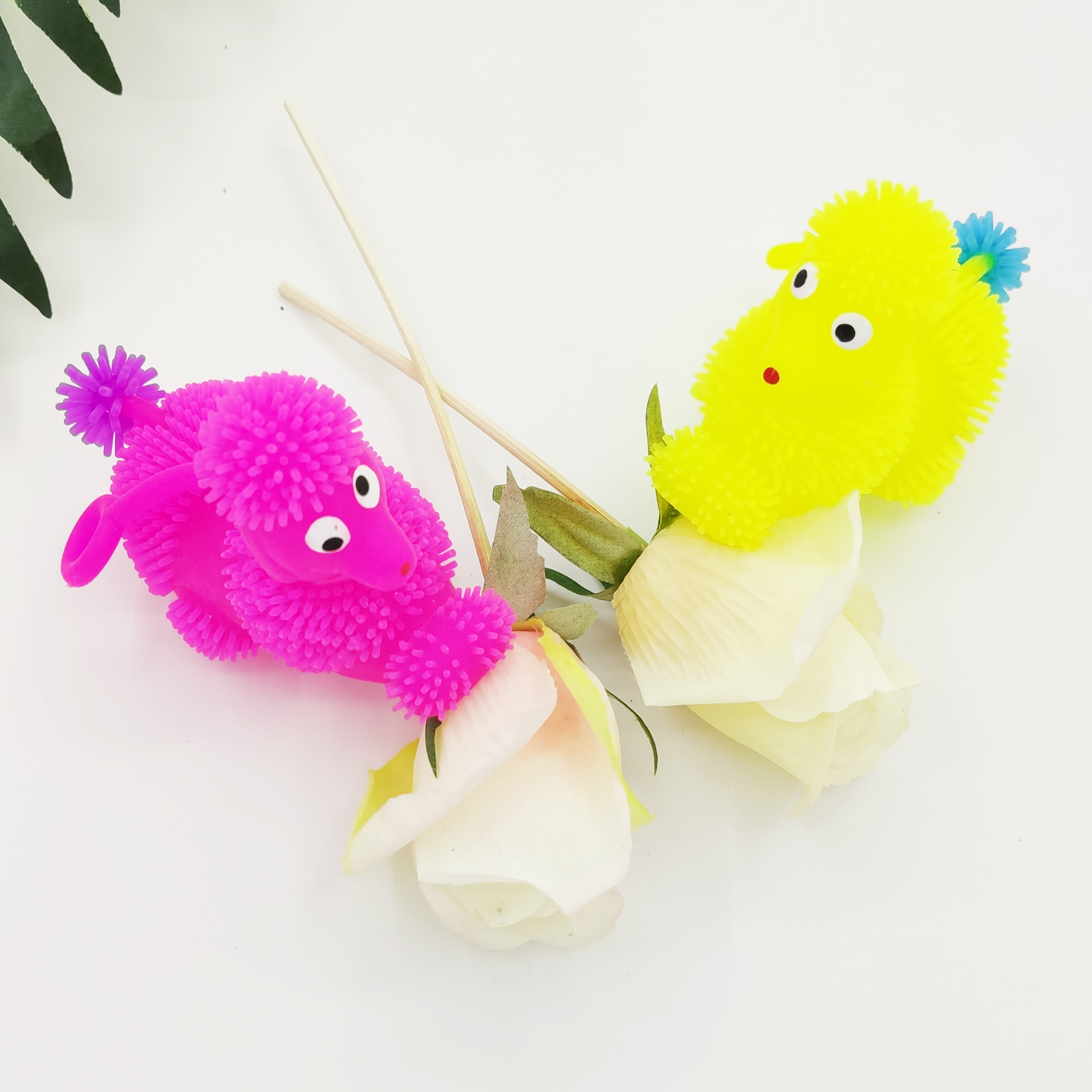 Poodle, furry ball, dog-shaped luminous release ball, flashing furry ball, a best-selling children's toy Item Picture