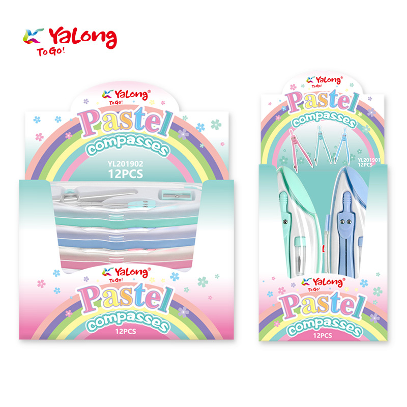 Yalong Cross-border has newly arrived a three-in-one design with a bow compass and student drawing compass Item Picture