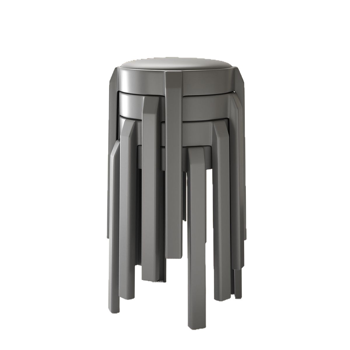 The starry Sky dining room stools can be stacked with a personalized and luxurious feel. They are cream-style and durable. The living room stools are home soft-padded round stools Item Picture