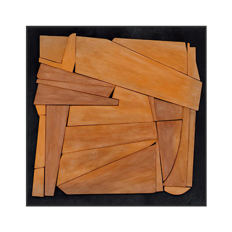 简约现代中古风抽象走廊过道客厅玄关装饰画卧室背景墙壁方型挂画白底实物图